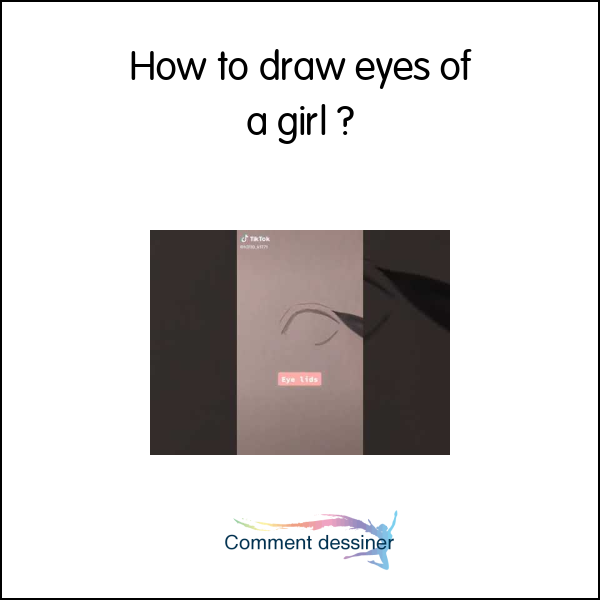 How to draw eyes of a girl